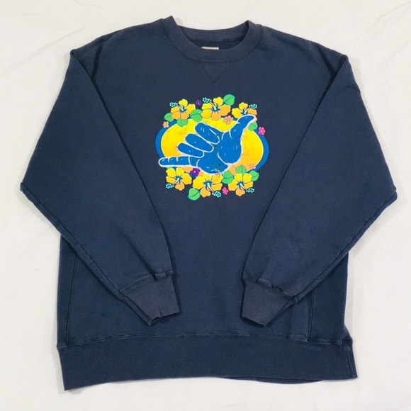 Vintage Other - Vintage Hanes Shaka “Hang Loose” Crewneck